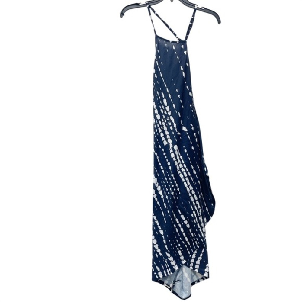 Cupshe Womens Sleeveless Maxi‎ Dress XL Blue & White Pattern